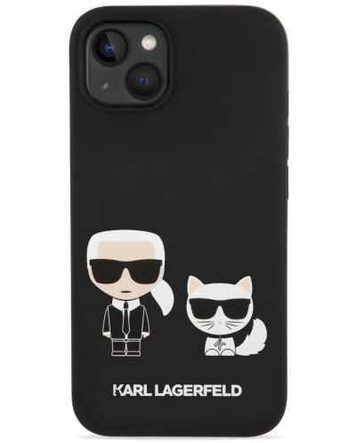 Калъф Karl Lagerfeld - MS Karl and Choupette, iPhone 14 Plus, черен - 1